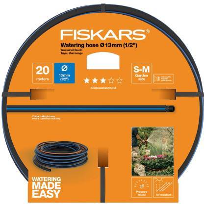 товар Шланг Fiskars Q3 армированный трехслойный 1/2" 20м 1027102 Fiskars магазин Tehnorama (официальный дистрибьютор Fiskars в России)