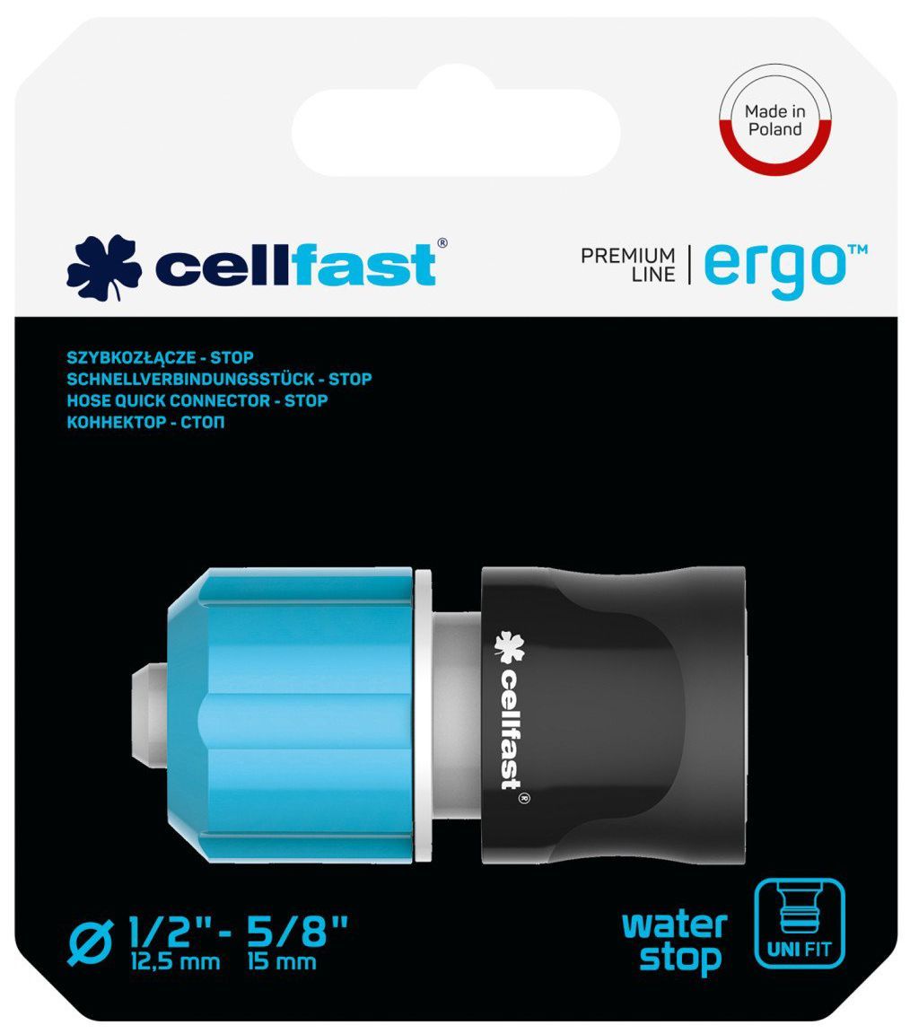 Коннектор Cellfast Ergo 1/2" с автостопом 53-120 Cellfast от магазина Tehnorama