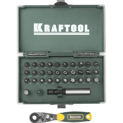 товар Набор бит Kraftool Expert X-Drive 33шт 26065-H33 Kraftool магазин Tehnorama (официальный дистрибьютор Kraftool в России)
