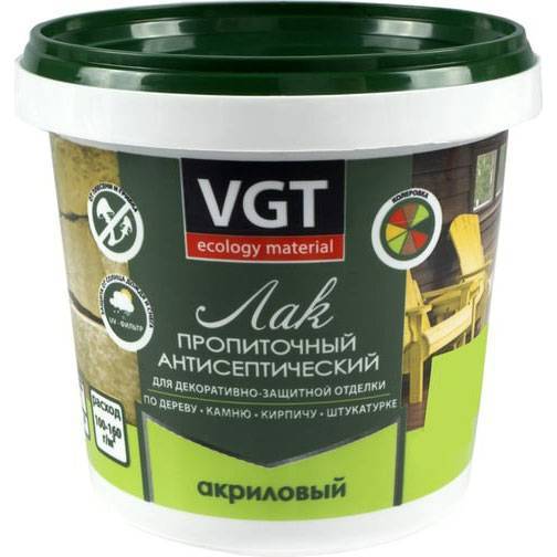 Лак акриловый с антисептиком VGT вишня 0.9кг 45096 VGT от магазина Tehnorama