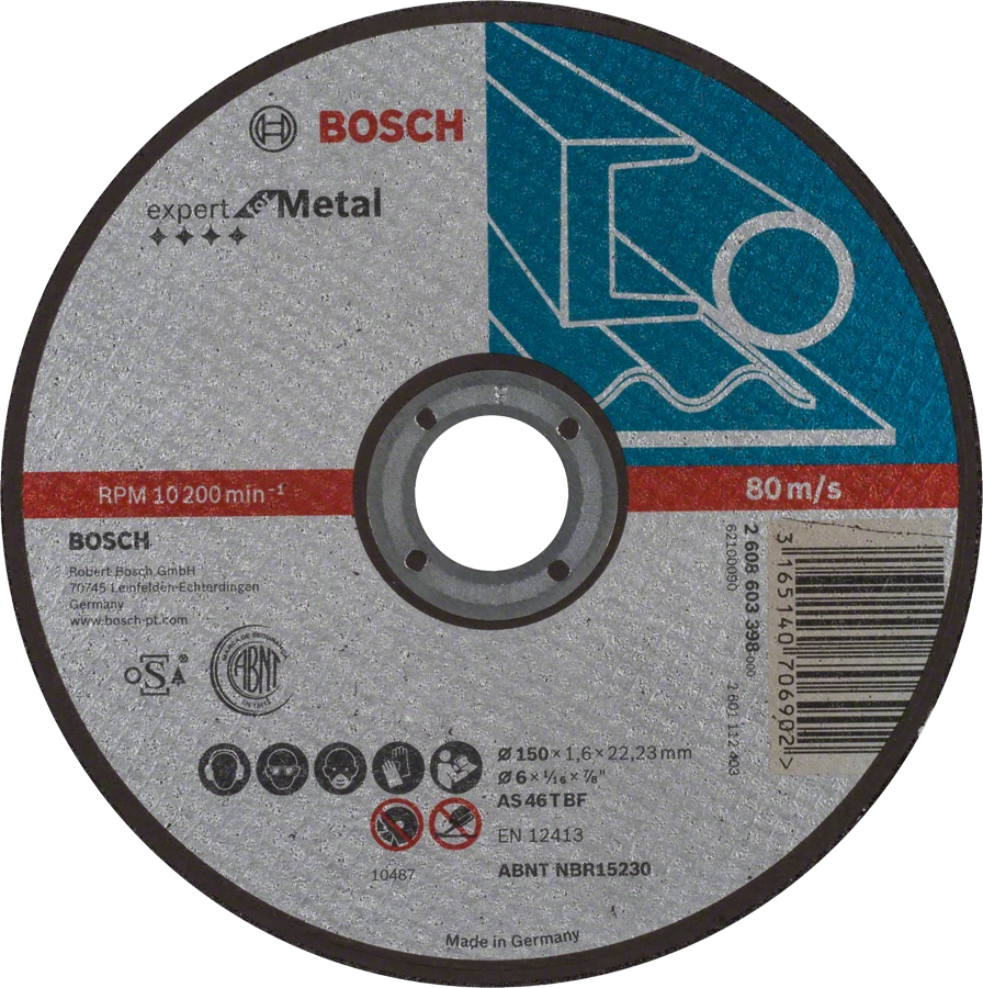 Круг отрезной Bosch Expert for Metal по металлу 150х1.6х22мм 2608603398 Bosch от магазина Tehnorama