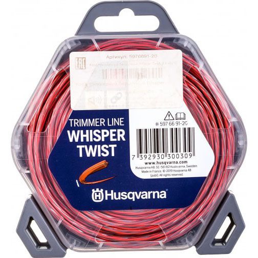 Леска для триммера Husqvarna Whisper Twist 2.4мм 12м 5976691-20 Husqvarna от магазина Tehnorama