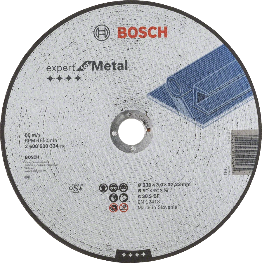 Круг отрезной Bosch Expert for Metal по металлу 230х3х22мм 2608600324 Bosch от магазина Tehnorama