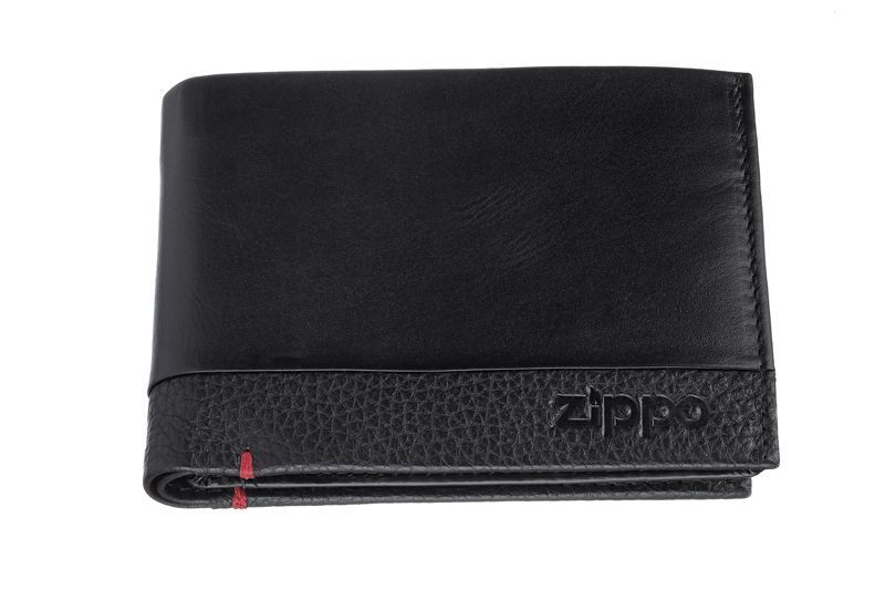 Портмоне с защитой от сканирования RFID Zippo чёрное натуральная кожа 12×2×9см 2006020 Zippo от магазина Tehnorama