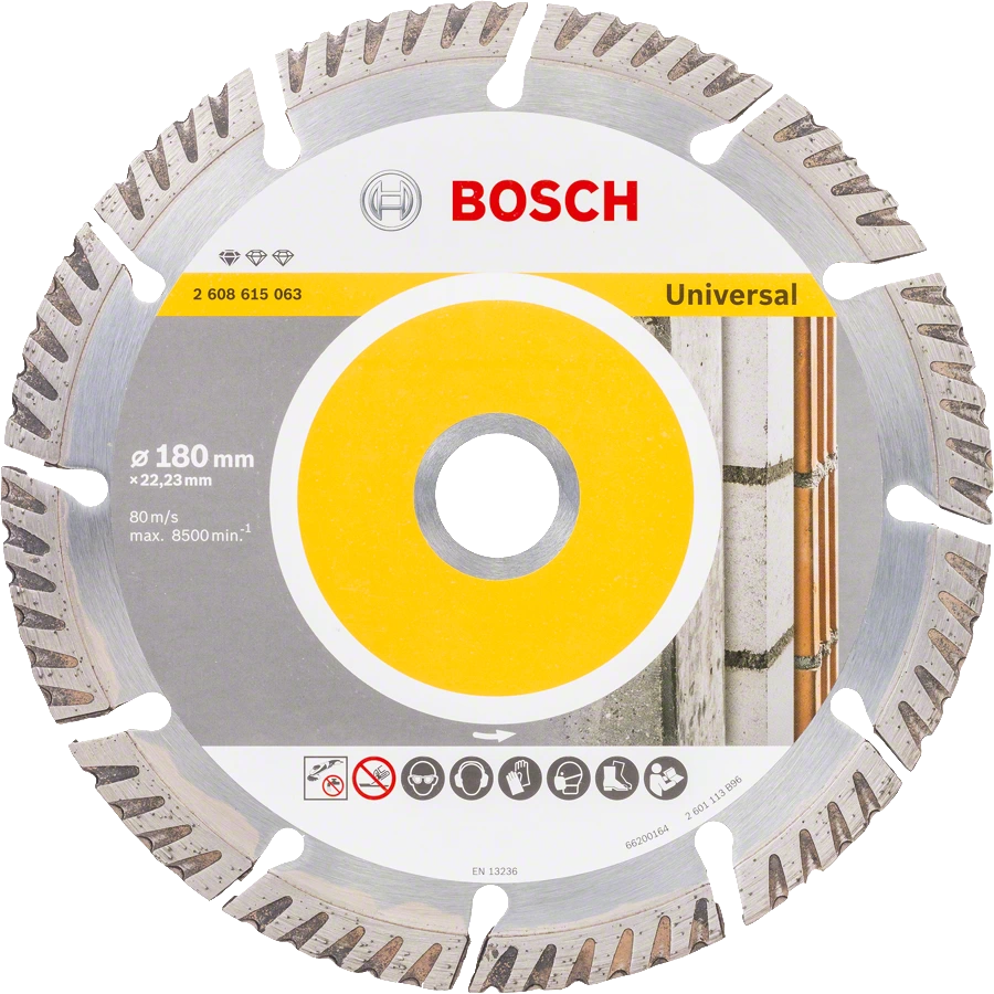 товар Диск алмазный Bosch 180х22.2 мм Universal 2608615063 Bosch магазин Tehnorama (официальный дистрибьютор Bosch в России)