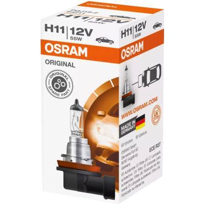 товар Лампа автомобильная галогенная Osram H11 12V 55W PGJ19-2 64211 Osram магазин Tehnorama (официальный дистрибьютор Osram в России)