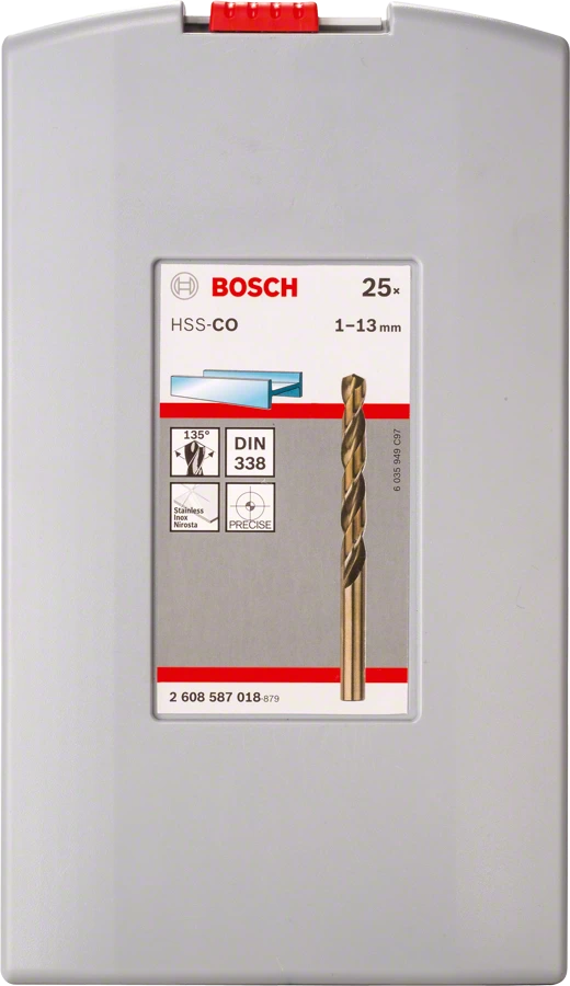 Набор сверл Bosch ProBox по металлу 1-13мм HSS-Co 25шт 2608587018 Bosch от магазина Tehnorama