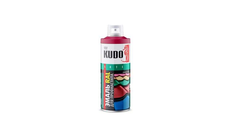 Краска аэрозоль для металлочерепицы Kudo коричнево-красный 520мл ku-03011r Kudo от магазина Tehnorama