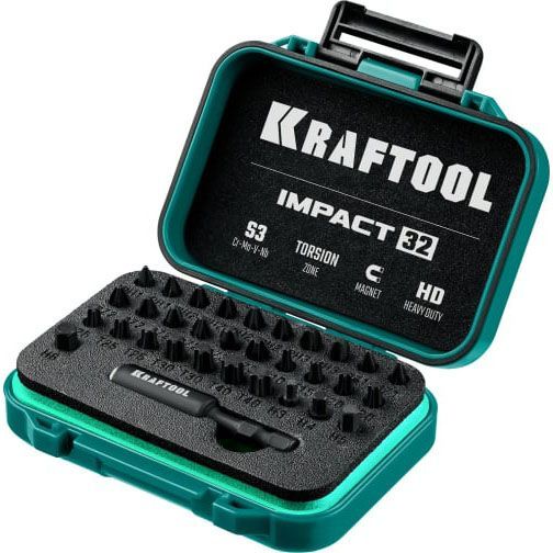 Набор бит Kraftool Impact Cr-V 32шт 26066-H32 Kraftool от магазина Tehnorama