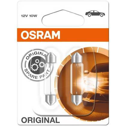 товар Лампа автомобильная накаливания Osram C10W 12V 10W SV8.5 2шт 6411-02B Osram магазин Tehnorama (официальный дистрибьютор Osram в России)