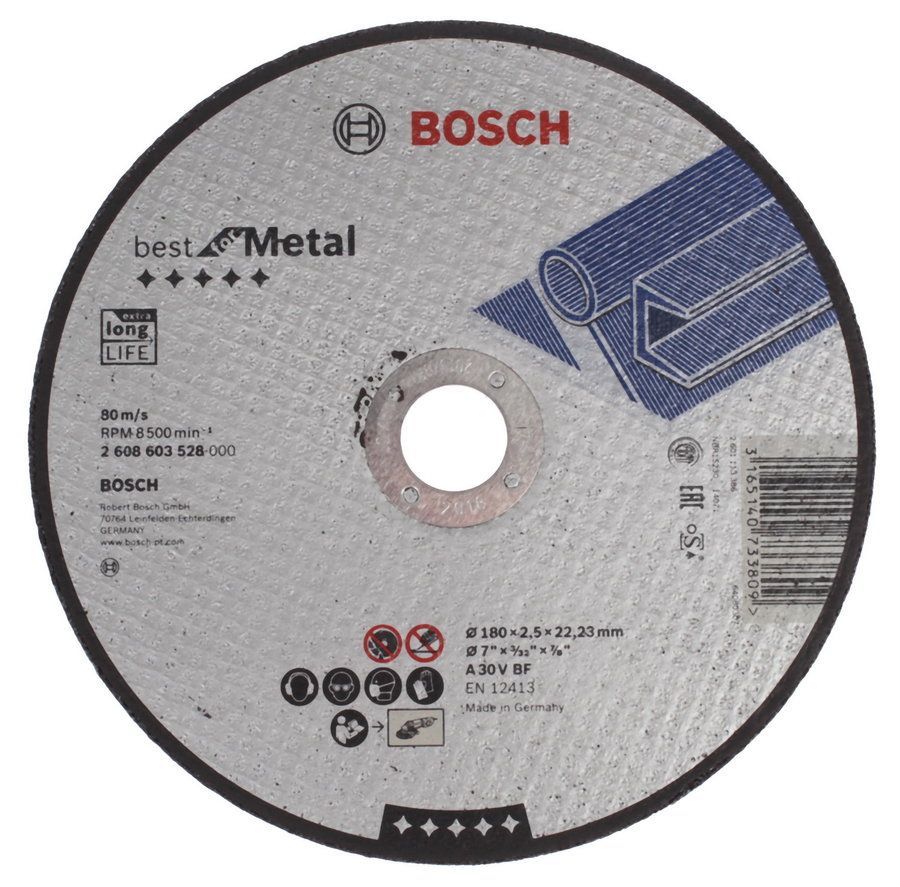 товар Круг отрезной Bosch Expert for Metal по металлу 180х2.5х22мм 2608603528 Bosch магазин Tehnorama (официальный дистрибьютор Bosch в России)