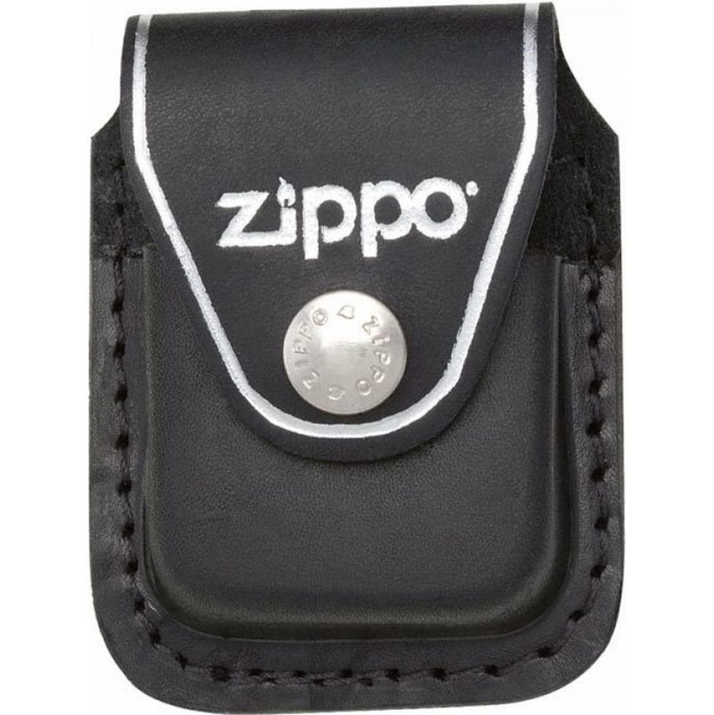 Чехол Zippo для зажигалки из натуральной кожи с клипом черный 57х30x75мм LPCBK Zippo от магазина Tehnorama