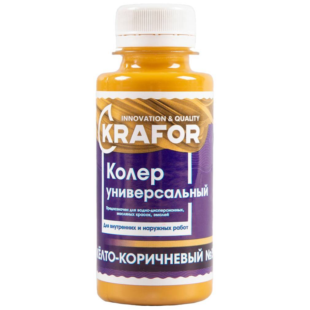 Колер универсальный Krafor № 3 желто-коричневый 100мл 32151 Krafor от магазина Tehnorama