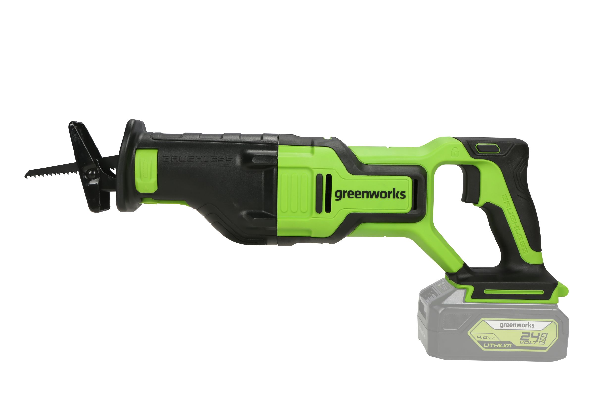 Аккумуляторная сабельная пила Greenworks GD24RS 1200407 GREENWORKS от магазина Tehnorama