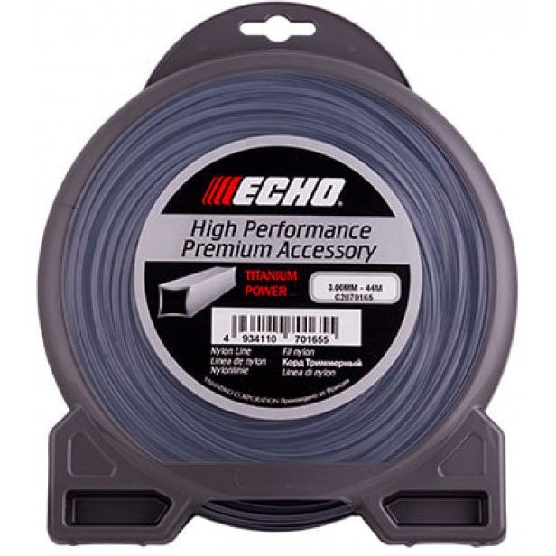 Корд триммерный Echo Titanium Power Line 3мм 44м C2070165 Echo от магазина Tehnorama
