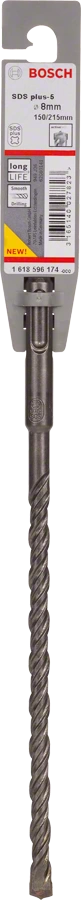 Бур спиральный Bosch plus-5 SDS-plus 8х150/210мм 1618596174 Bosch от магазина Tehnorama