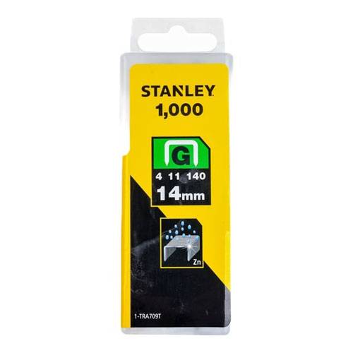 Скоба Stanley 1000шт 14 мм тип G для степлеров 1-TRA709T Stanley от магазина Tehnorama