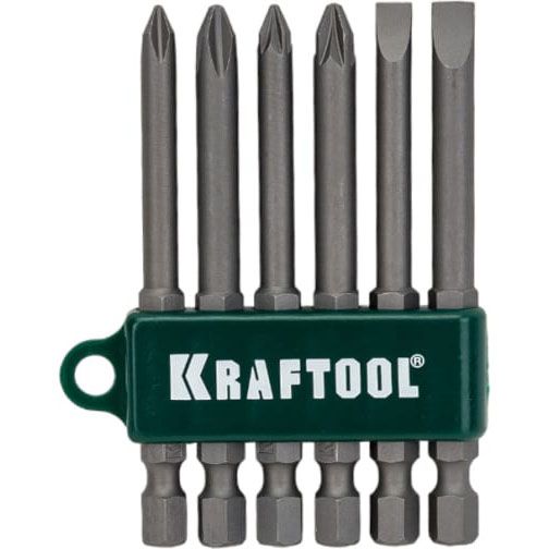 Набор бит Kraftool Е1/4 75мм 6шт 26061-H6 Kraftool от магазина Tehnorama