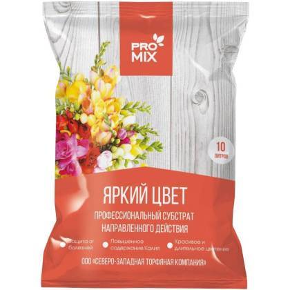 товар Грунт СЗТК ProMix Яркий цвет цветочный 10л 612827 СЗТК магазин Tehnorama (официальный дистрибьютор СЗТК в России)