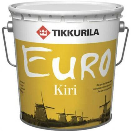 товар Лак паркетный Tikkurila Euro Kiri глянцевый 2.7л 1/6 40616 Tikkurila магазин Tehnorama (официальный дистрибьютор Tikkurila в России)