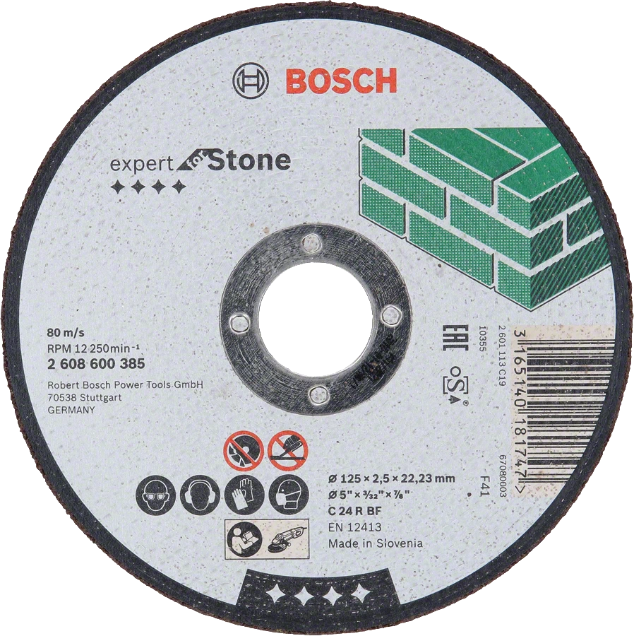 товар Круг отрезной Bosch Expert for Stone по камню 125х2.5х22мм 2608600385 Bosch магазин Tehnorama (официальный дистрибьютор Bosch в России)