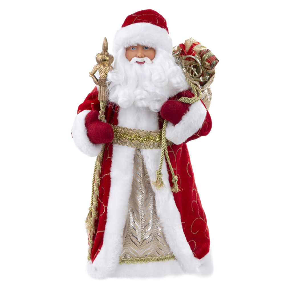Текстильные интерьерные куклы Дед Мороз и Снегурочка