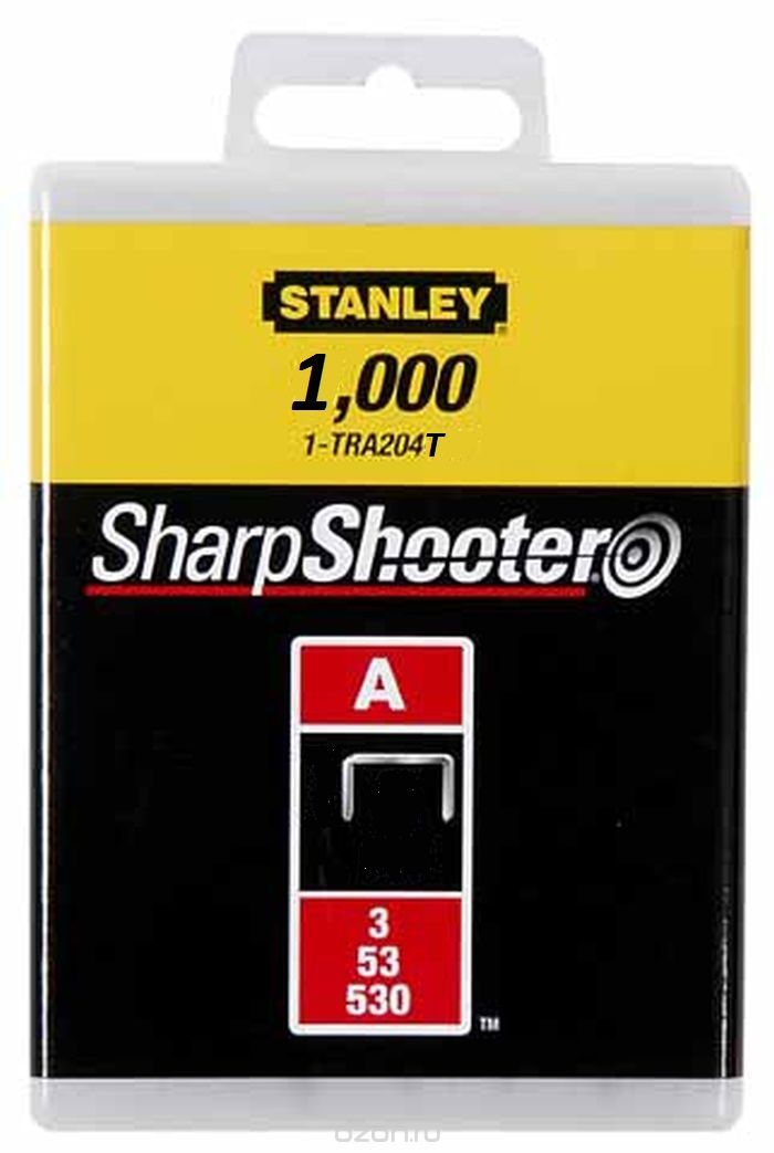 Скоба Stanley для степлера тип 'G' 6мм х 1000шт 1-TRA704T Stanley от магазина Tehnorama