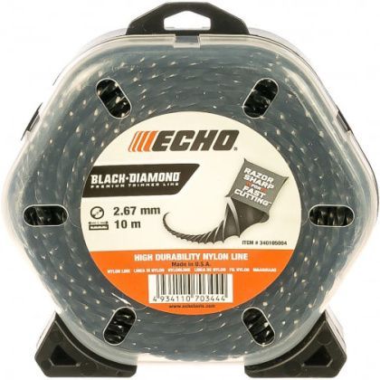 товар Леска для триммера Echo Black Diamond Line 2.7мм 10м 340105004 Echo магазин Tehnorama (официальный дистрибьютор Echo в России)