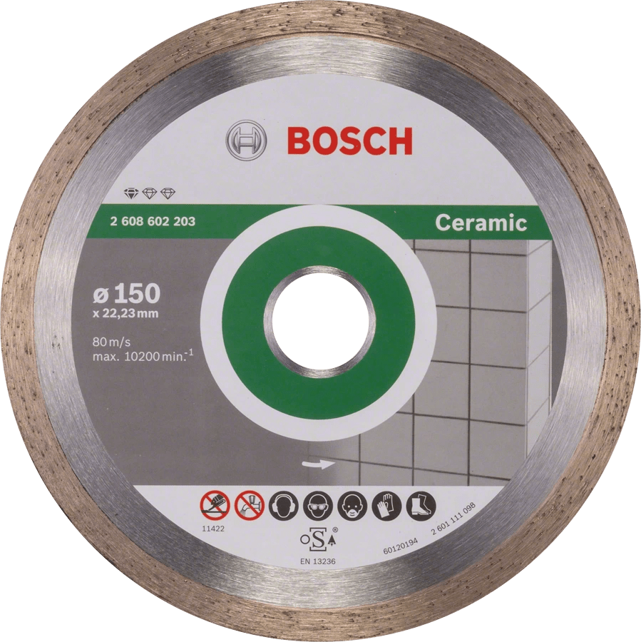 товар Алмазный диск по керамике Bosch 150х22 мм 2608602203 Bosch магазин Tehnorama (официальный дистрибьютор Bosch в России)