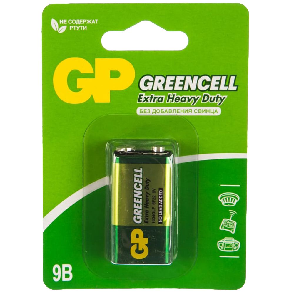Батарейка GP Greencell 1604G/6F22 1 шт 217 GP от магазина Tehnorama