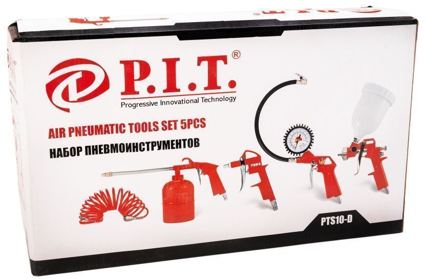 Набор пневмоинструмента P.I.T. 5 предметов PTS10-D P.I.T. от магазина Tehnorama