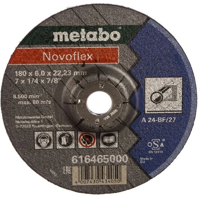 Круг обдирочный Metabo Novoflex сталь 180х6мм A30 616465000 Metabo от магазина Tehnorama