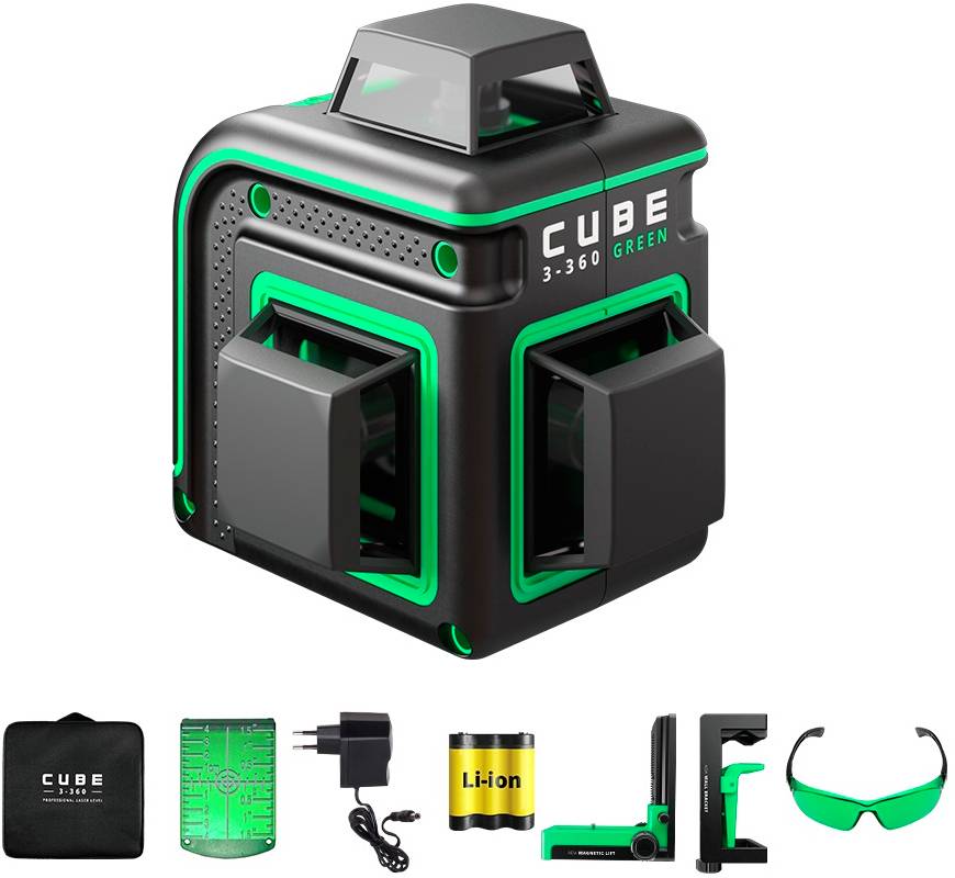 Набор лазерный нивелир Ada Cube 3-360 Green Home Еdition + Дальномер лазерный Ada Cosmo 50 АКЦИЯ! А00759(А00566/А00491) Ada от магазина Tehnorama