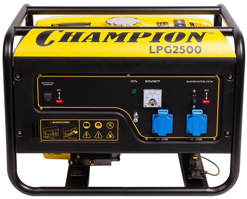 Генератор бензиново-газовый Champion LPG2500 Champion от магазина Tehnorama