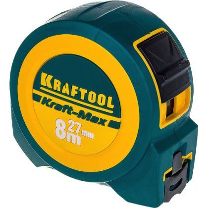 товар Рулетка Kraftool PRO Kraft-Max 8мх27мм 34127-08-27 Kraftool магазин Tehnorama (официальный дистрибьютор Kraftool в России)