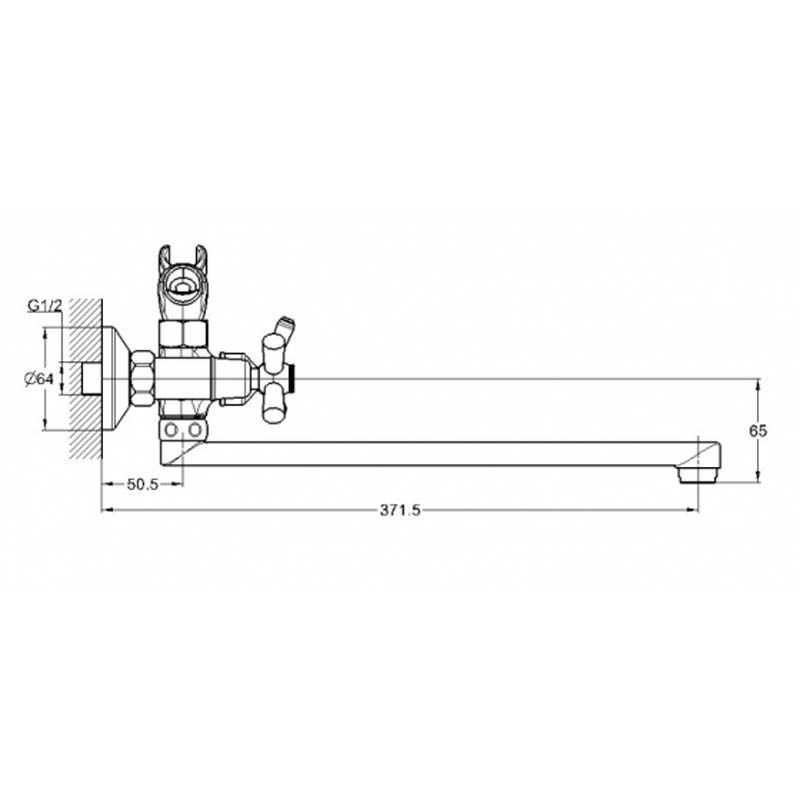 Смеситель для ванны G-lauf QFR7-C827 321мм QFR7-C827 G-Lauf от магазина Tehnorama