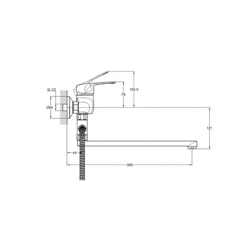 Смеситель для ванны G-lauf KLO7-B048 320мм 40мм KLO7-B048 G-Lauf от магазина Tehnorama