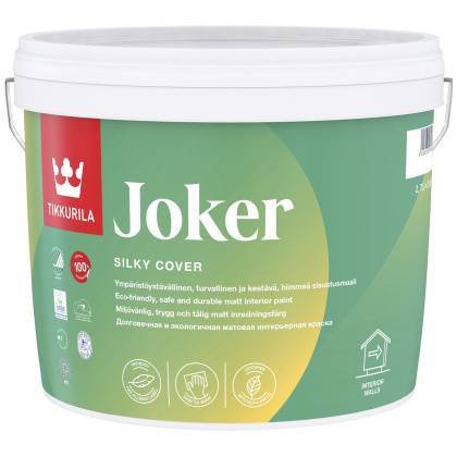 товар Краска водно-дисперсионная интерьерная Tikkurila Joker моющаяся 2.7л 46 Tikkurila магазин Tehnorama (официальный дистрибьютор Tikkurila в России)