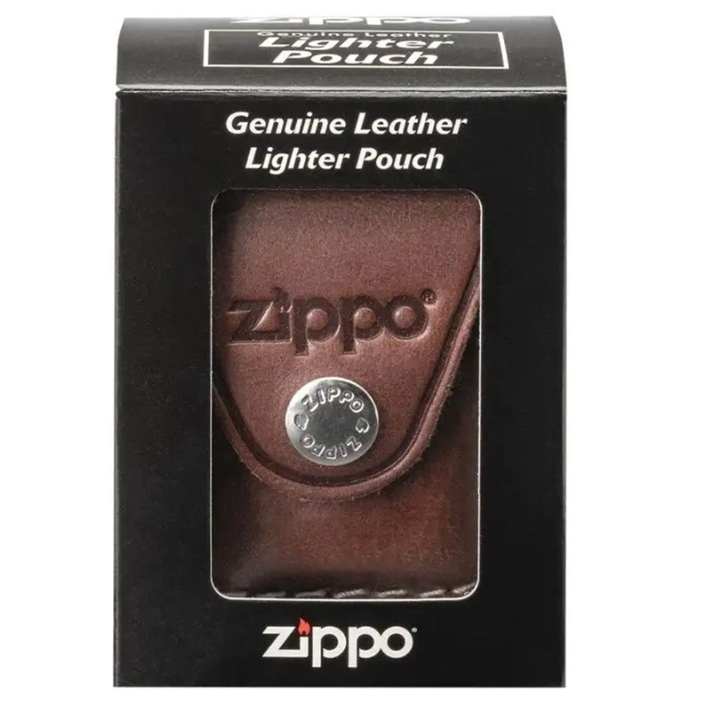Чехол для зажигалки Zippo с металлическим фиксатором на ремень коричневый 57х30x75мм LPCB Zippo от магазина Tehnorama