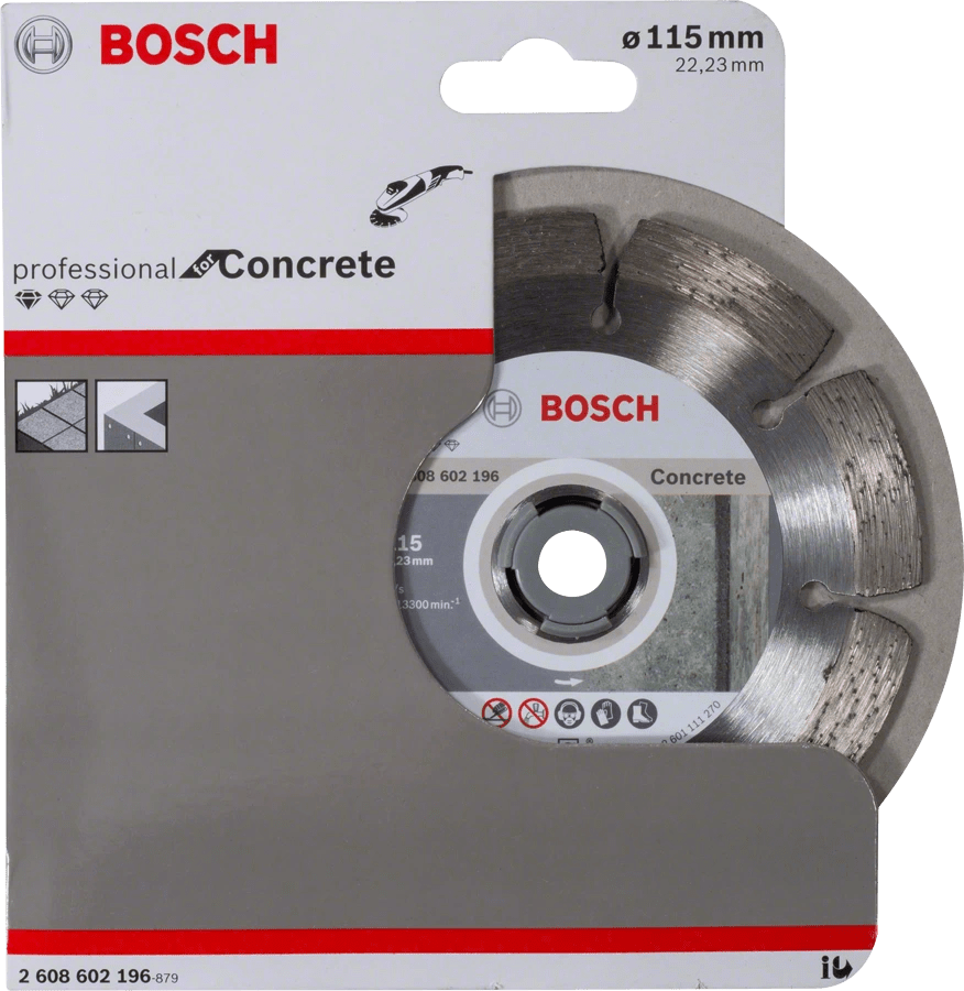 товар Алмазный диск по бетону Bosch 115х22.2 мм 2608602196 Bosch магазин Tehnorama (официальный дистрибьютор Bosch в России)