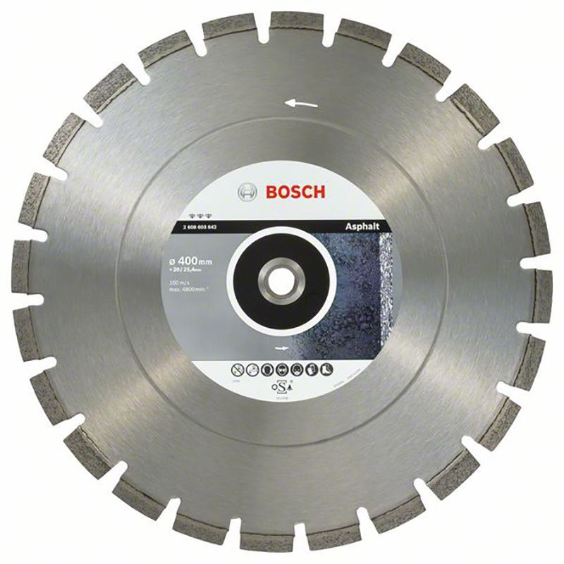 товар Алмазный диск Best for Asphalt Bosch 400х25.4 мм 2608603829 Bosch магазин Tehnorama (официальный дистрибьютор Bosch в России)