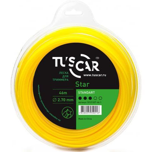 Корд триммерный Tuscar Star Standart 2.7мм 46м 10121327-46-1 Tuscar от магазина Tehnorama