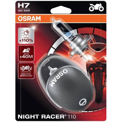 товар Лампа автомобильная галогенная Osram Night Racer 110 H7 12V 55W PX26d 2шт 64210NR1-02B Osram магазин Tehnorama (официальный дистрибьютор Osram в России)