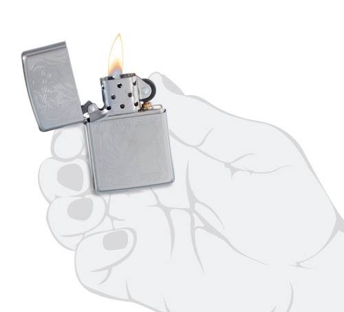 Зажигалка Zippo Satin Chrome серебристая матовая 29698 Zippo от магазина Tehnorama