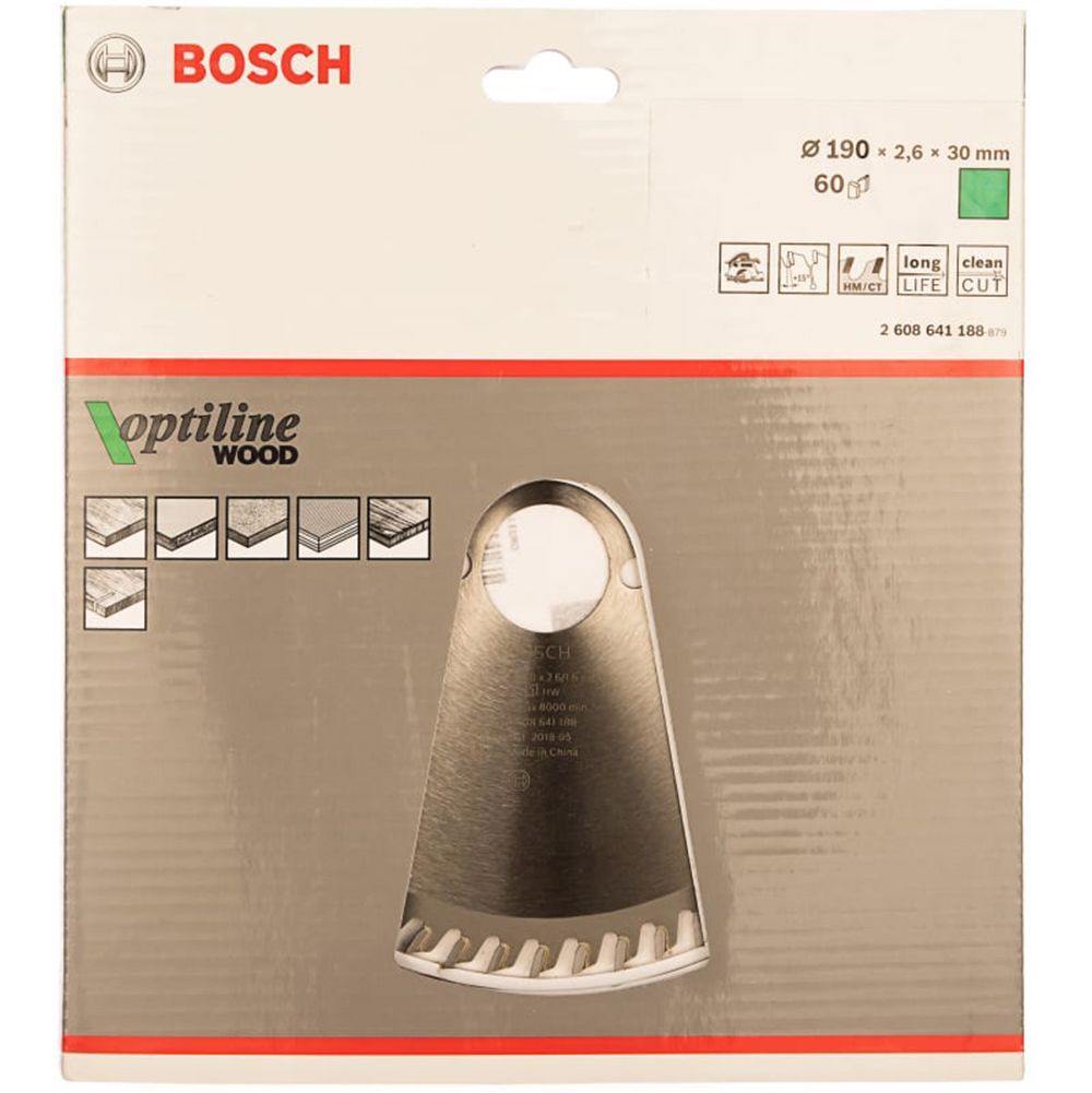 Диск пильный Bosch 190х30 60з optiline 2608641188 Bosch от магазина Tehnorama