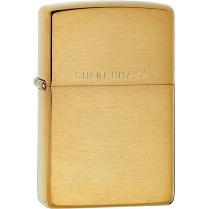 товар Зажигалка Zippo Brushed Brass 204 Zippo магазин Tehnorama (официальный дистрибьютор Zippo в России)