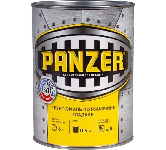 товар Грунт-эмаль по ржавчине Panzer черная 0.9кг 14 219862 PANZER магазин Tehnorama (официальный дистрибьютор PANZER в России)