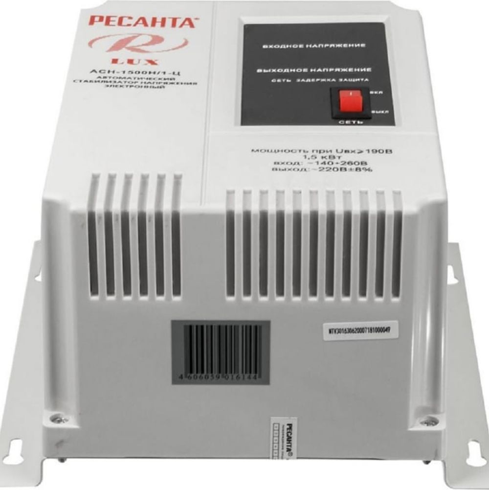Стабилизатор напряжения Ресанта АСН-1500 Н/1-Ц Lux 63/6/20 Ресанта от магазина Tehnorama