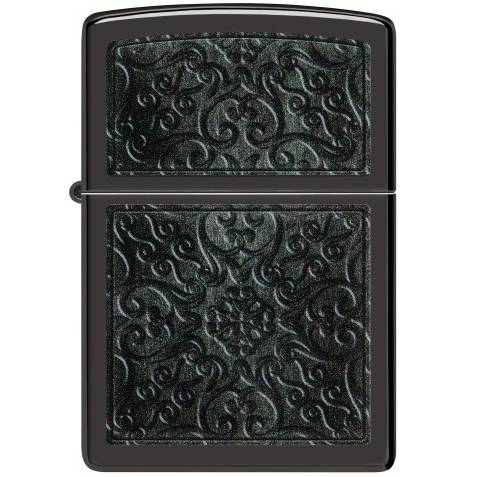 Зажигалка Zippo Pattern High Polish Black черная 48961 Zippo от магазина Tehnorama