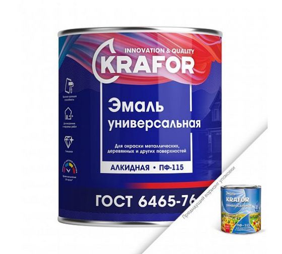 Эмаль пф-115 Krafor вишНевая 6.0кг 4 25990 Krafor от магазина Tehnorama